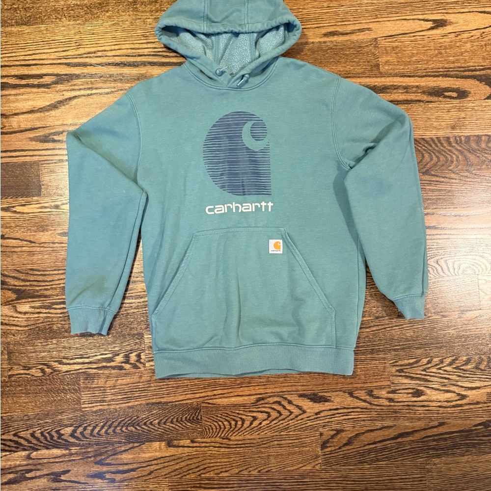Carhartt Teal Hoodie for Men